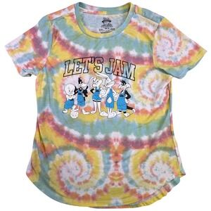 Space Jam A New Legacy Tie Dye Graphic Tee Womens XXL Tune Squad Let's Jam Shirt